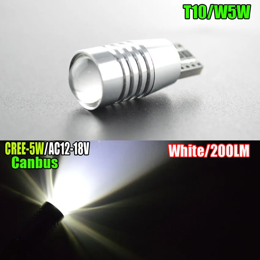 10x5 Вт T10 белый 1SMD LED CANBUS OBC без ошибок полярность 12 18 в автомобильный купол чтения