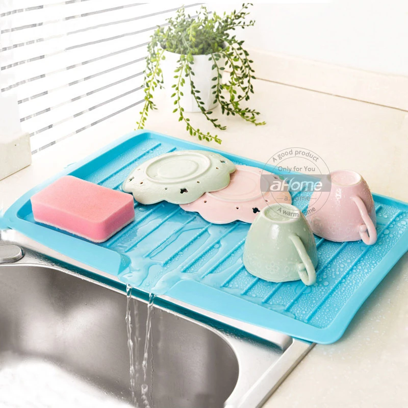 

Plastic Tableware Storage tray Dish Drainer Board Plastic Plate Tray Vegetable Fruit Drying Rack Dish Holder Storage Rack Board