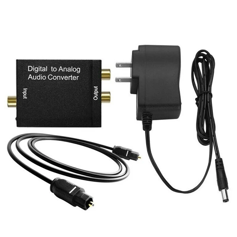 Горячая Распродажа RCA цифро аналоговый аудио конвертер адаптер оптический