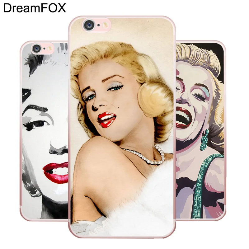 DREAMFOX L368 Модный мягкий силиконовый чехол из ТПУ Мэрилин Монро для Apple iPhone XR XS Max 8X7 6 S