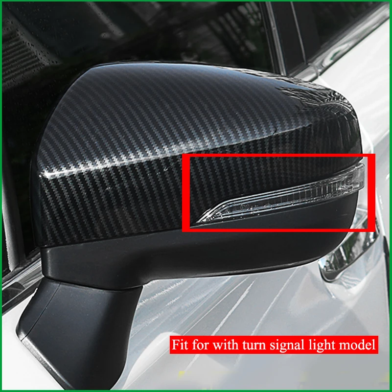 

FOR Subaru XV 2017 2018 2019 ABS Carbon fibre Print REAR SIDE-VIEW WING REARVIEW MIRROR COVER STICKER TRIM
