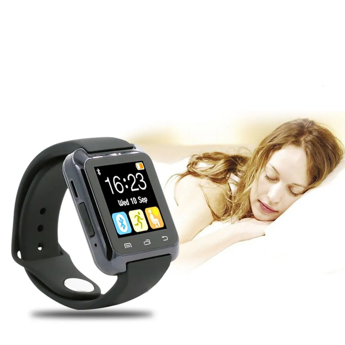  Multifunctional Bluetooth V3.0 Watch EDR Smart Watch with Phone Camera Card smart clock For Apple X