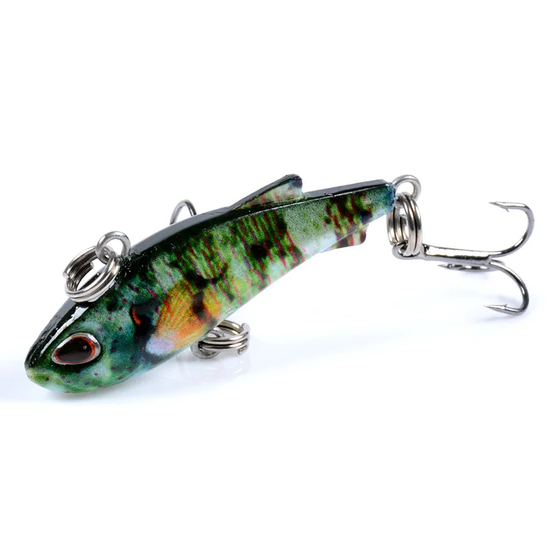 

Painted VIB Fishing Lure All Layer 3D Eyes Wobbler Artificial Hard Plastic Baits Carp Fishing Crankbait Tackle 42mm /4.2g 1pcs
