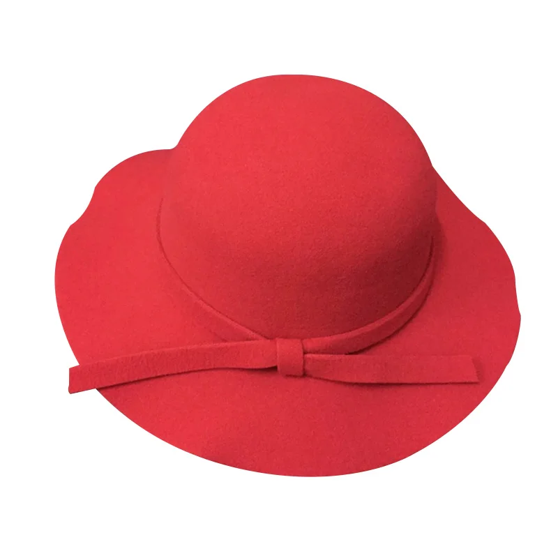 Модная винтажная широкая Детская кепка на сезон весна-лето, шляпа от солнца для девочек, модные детские пляжные кепки с козырьками для путешествий - Цвет: red