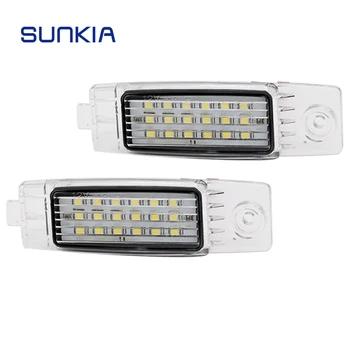 

2x SUNKIA Car LED License Plate Lights with Inside Canbus for Toyota Harrier/Highlander/Land Cruiser/RAV 4 Back Number Lamp