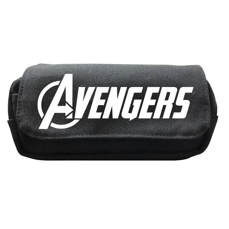 

Cosmetic Black Back To School Pencil Case For Boys The Avengers Kids Organizer Make Up Box Large Capacity Storage Bag Supplies