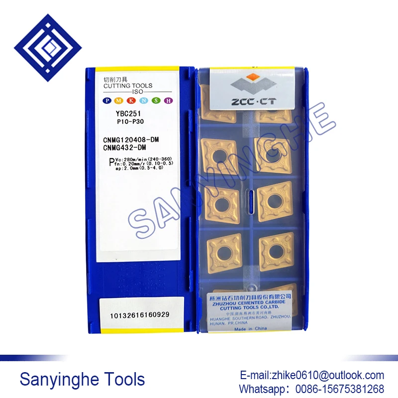 

10pcs/lots YBC152 CNMG190612-DR cnc carbide turning inserts