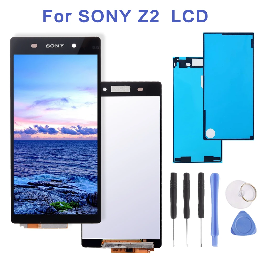 

5.2" LCD For SONY Xperia Z2 Display Touch Screen Digitizer with Frame Replacement D6502 D6503 D6543
