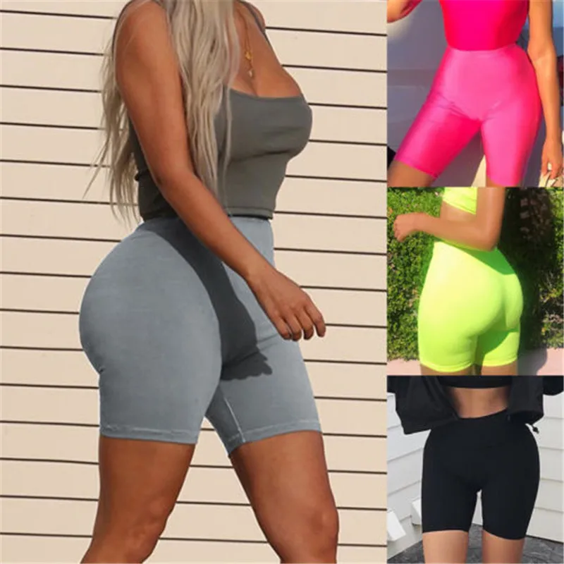 

Hirgin 2019 Newest Sexy Women Hot Summer Jogging Shorts Beach High Waist Gymwear Fitness Sports Shorts High Waist Biker Shorts