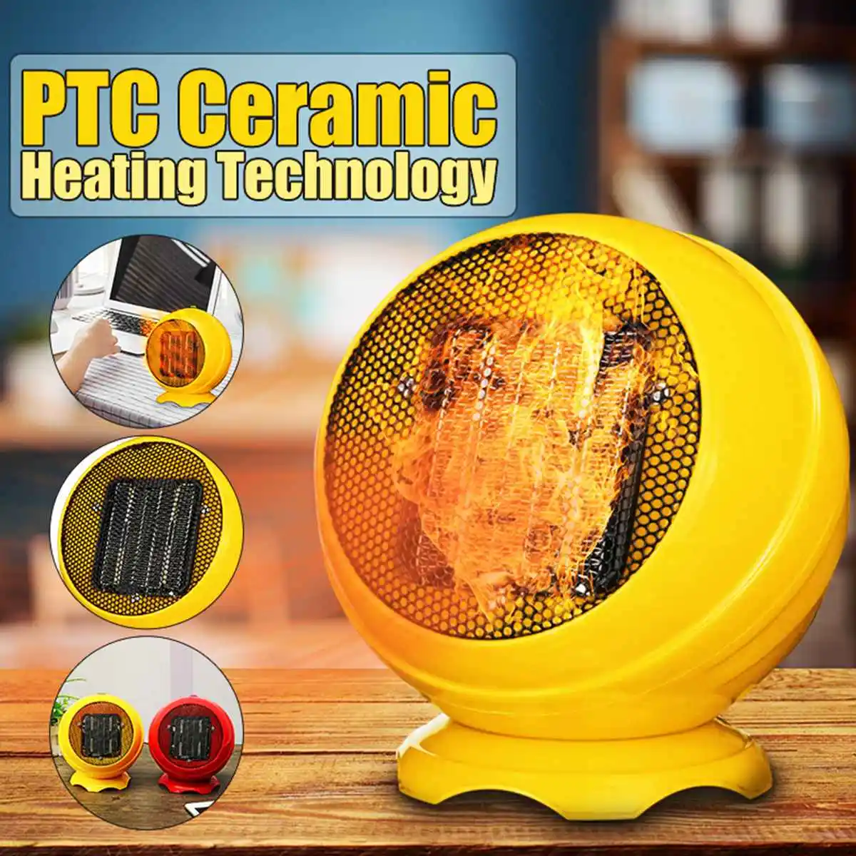 

220V 500W Durable Quality Hot Selling Mini Personal Ceramic Space Heater Electric Winter Warmer Fan