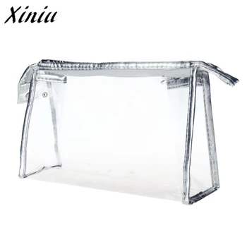 

Xiniu 1PC New Fashion Women Clear Waterproof Makeup Storage Pounch PVC Transparent Cosmetic Bag A0711 drop shipping