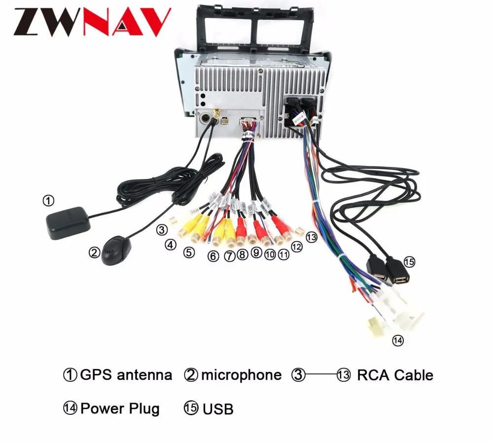 Sale Quad core Android 9.1 Car DVD Stereo Multimedia Headunit for TOYOTA YARIS 2005-2011 Auto Radio GPS Navigation Video Audio stereo 4