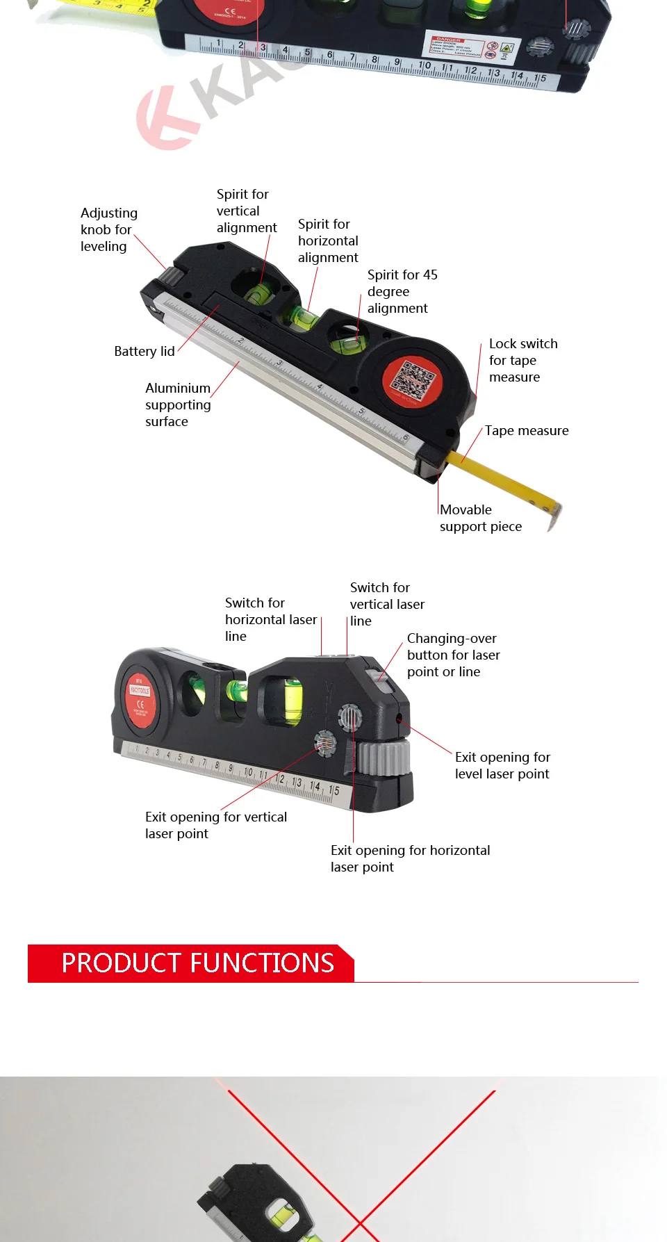 03 KACY MT16 Cross laser level