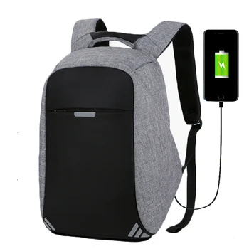 

Men USB Charging 15.6 inch Laptop Backpacks For Teenager Fashion Male Mochila Leisure Waterproof Anti Theft Travel backpack