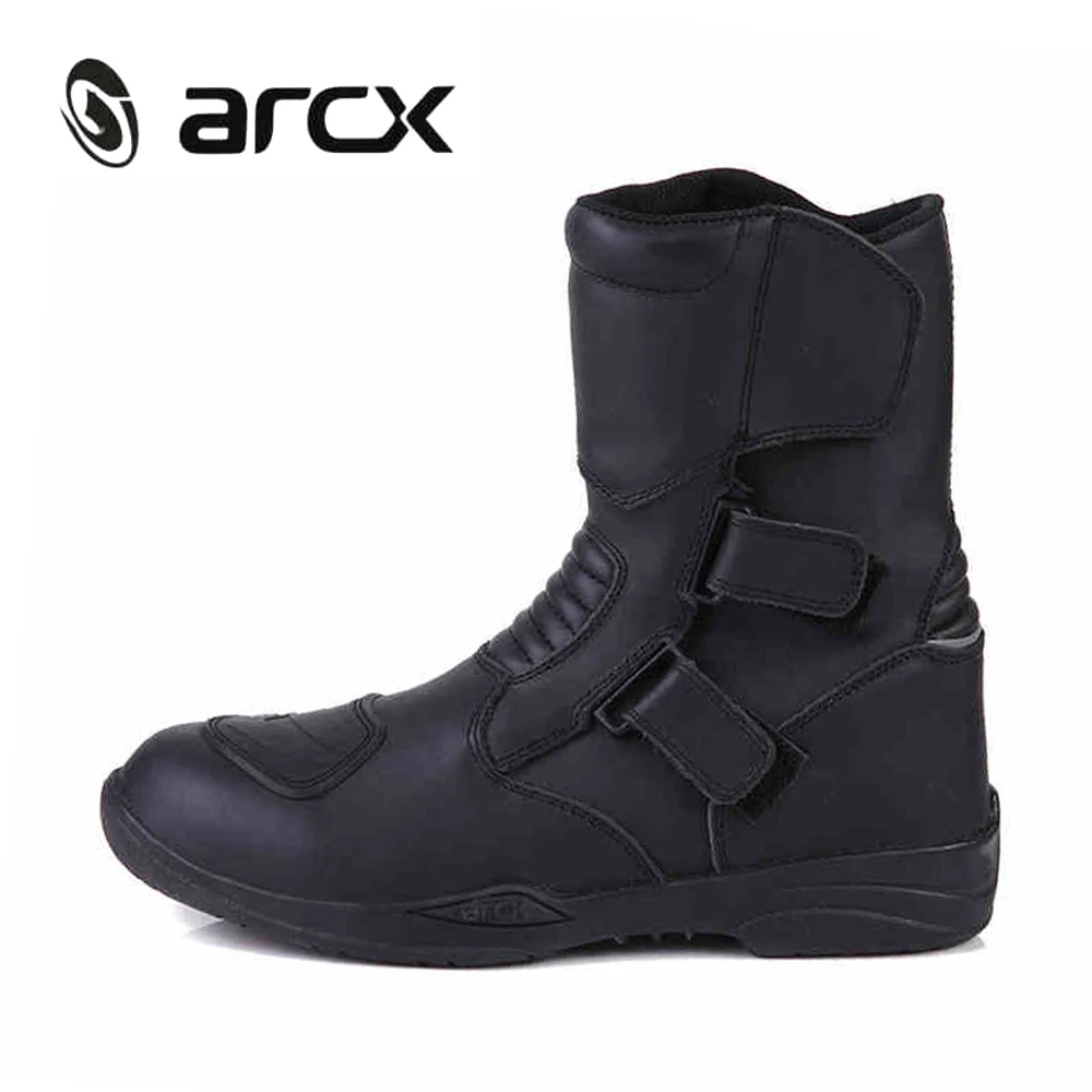 Мотоциклетные ботинки из натуральной коровьей кожи ARCX Водонепроницаемые до