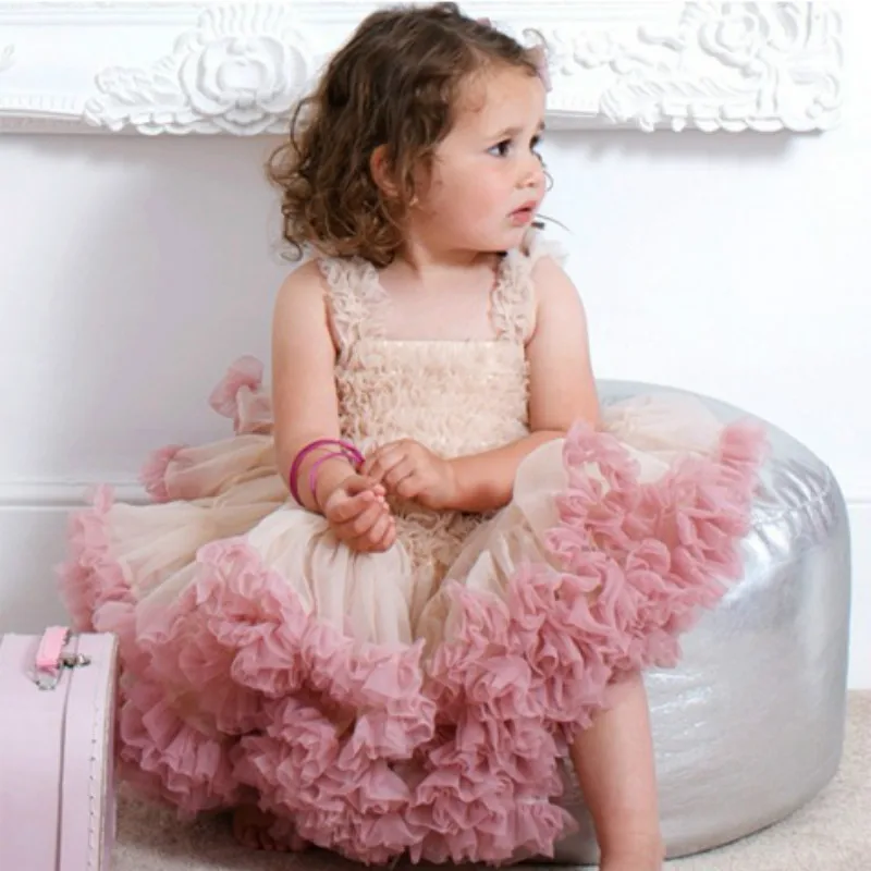 

3249 Princess Party Toddler Girls Dress Sundress Tutu Kids Dresses For Girls Summer Dress Wholesale Baby Girl Clothes 3P Lot