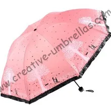 Имитация рай, три раза, шнуровка бахрома, открытый, ветрозащитные, сумка зонтик, УФ-защита, черное покрытие, любые цвета pantone