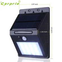 CARPRIE Solar Lamp 20 LED Solar Power PIR Motion Sensor Wall Light Outdoor Garden Waterproof Lamp
