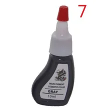 5 шт. серый Цвета постоянный Макияж Микро Пигмент Полный косметический чернила татуировки набор для бровей 10 мл