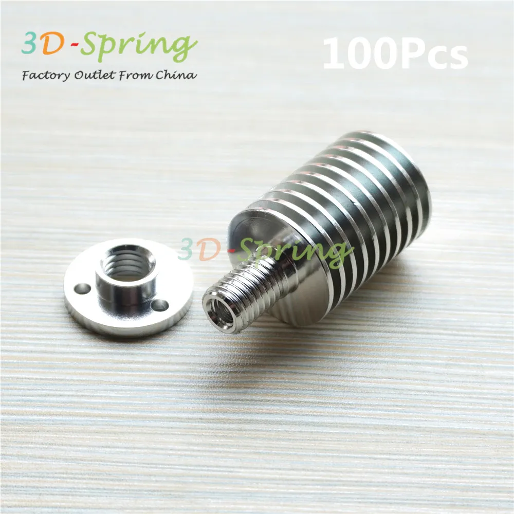 100Pcs 3D Printer DIY Remote Radiator All-Metal Extruder Heat sink with Fixed plate For 1.75mm 3mm Feeding | Компьютеры и офис