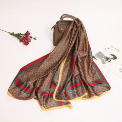 Для женщин розы принтом мягкий шарф моделирования Шелковый платок шарфы Для женщин аксессуары G22