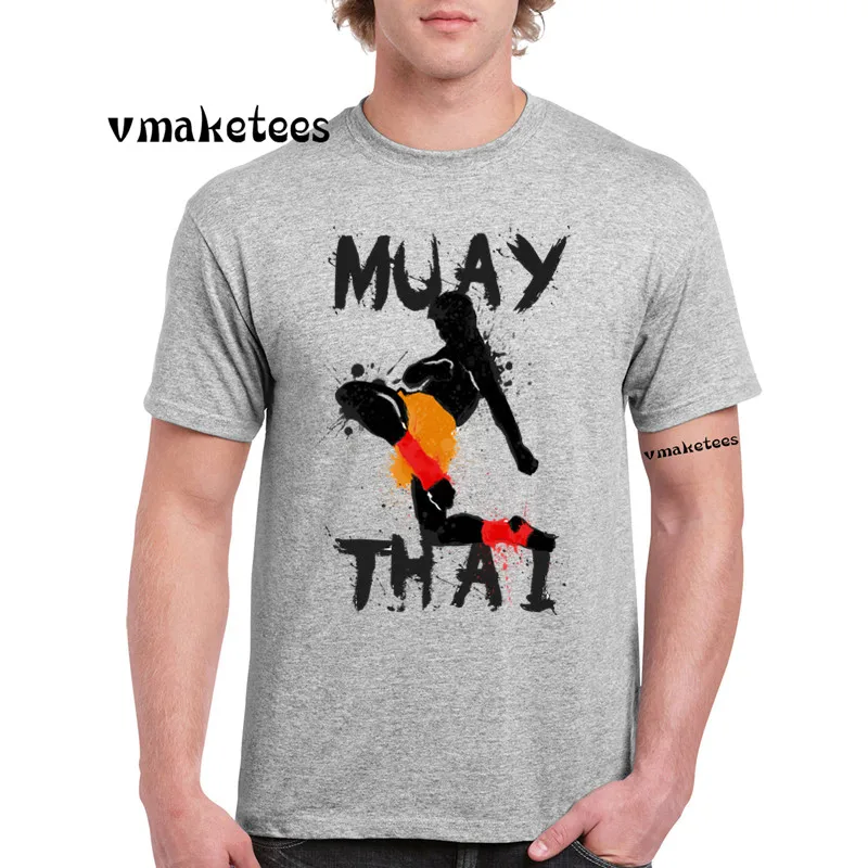 Футболка Muay Thai Fighting Fight с коротким рукавом и круглым вырезом летняя футболка для