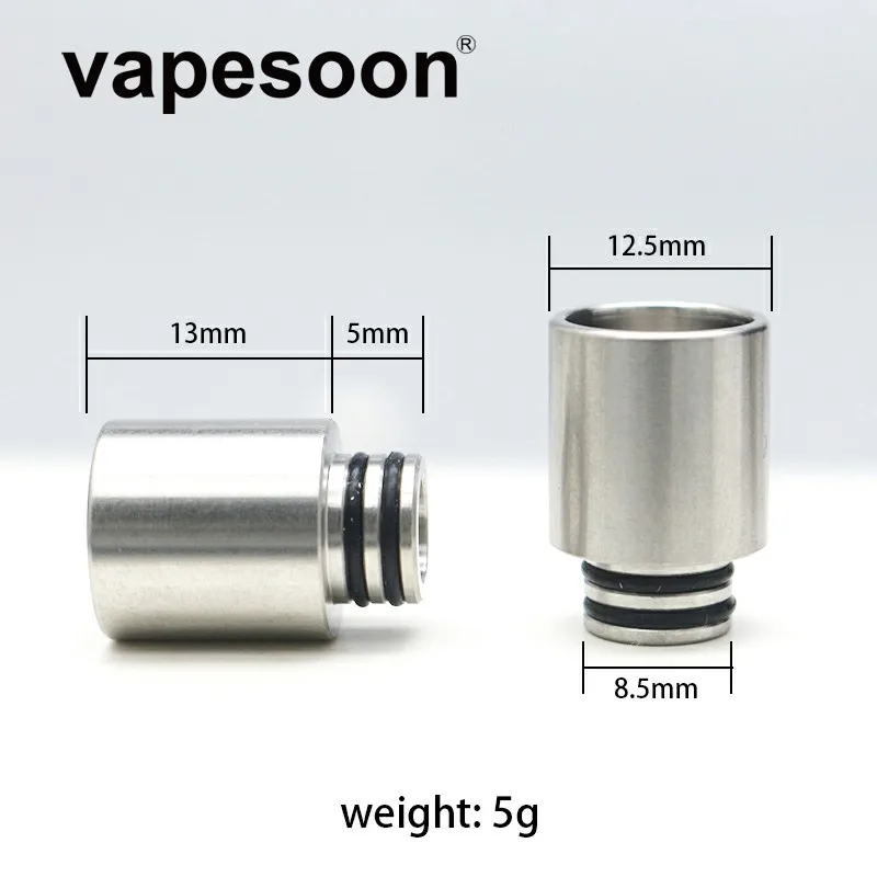 

Stainless Steel Mouthpiece 510 Drip Tip for e-Cigarette 510 Thread Atomizer Tank RDA RDTA RBA Vaporizer