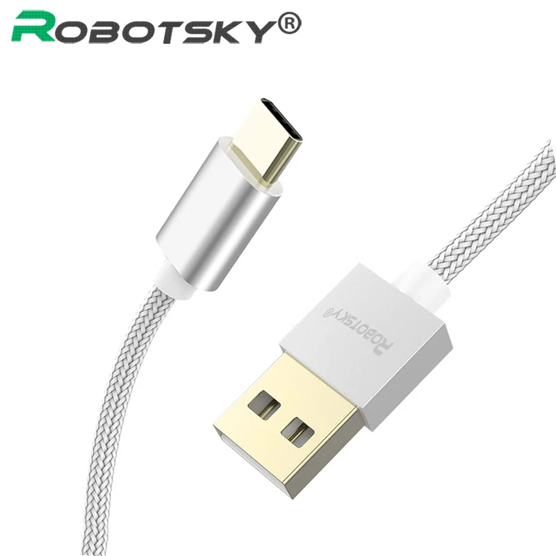 

Robotsky 2.4A USB Type C Cable Fast Charging Type-C Cable For Samsung Galaxy S9 S8 Plus Note 8 Xiaomi Mi 5 Oneplus 6 USB C Cable