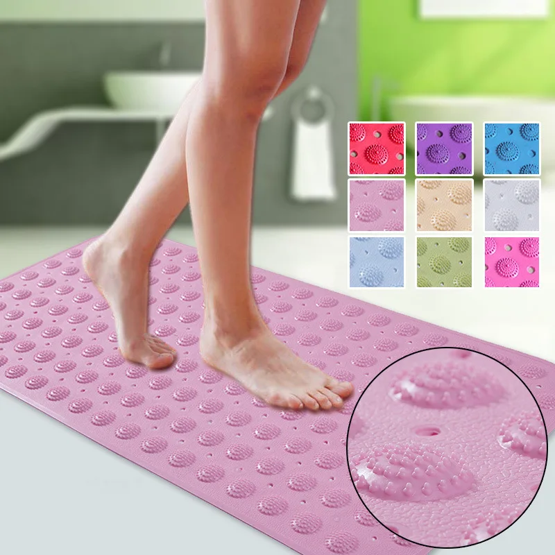 rug alfombra Bathroom Anti skid Mat Shower Rectangle Massage Toes Mat