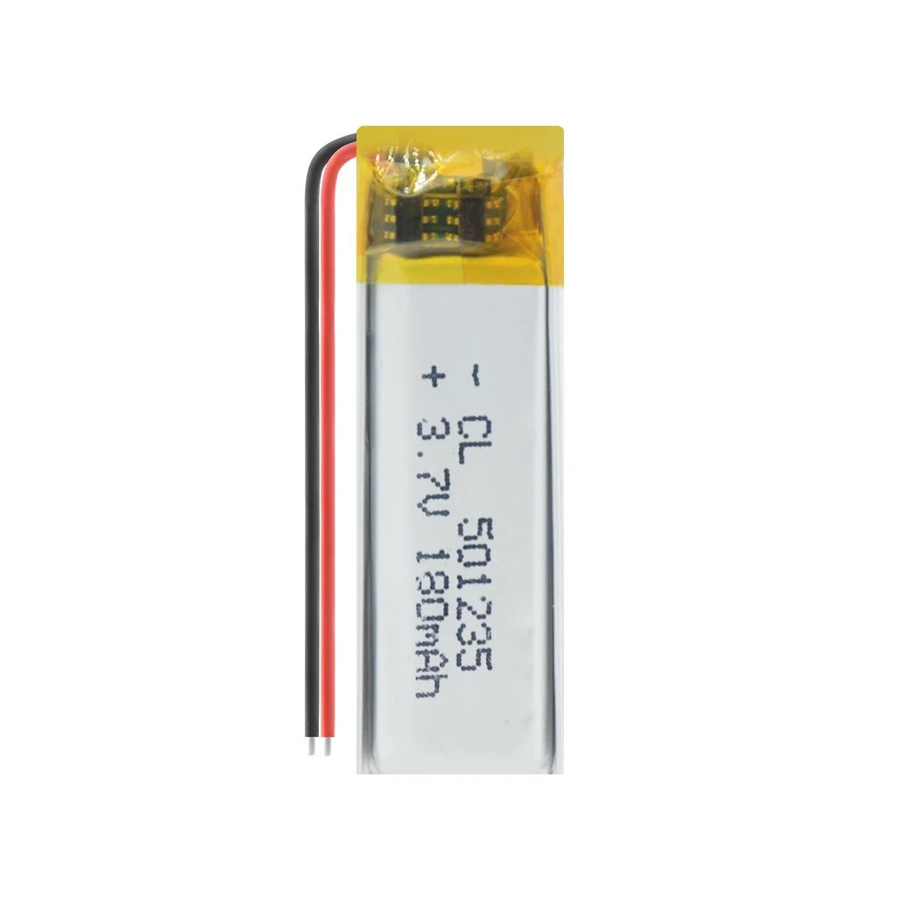 1/2/4 шт. 501235 3 7 v 180mAh литий полимерная батарея Вольт ли бо ионным lipo аккумуляторные
