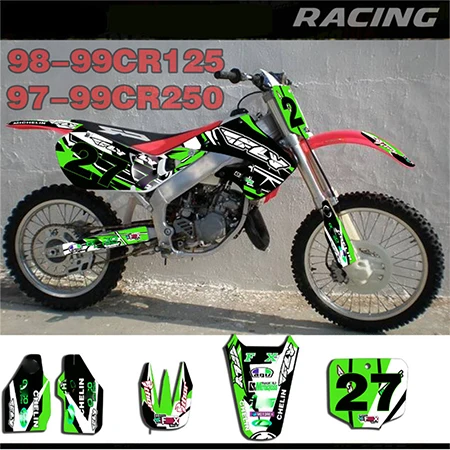 Для Honda CR 125 250 CR125 1998 1999 CR250 1997 мотоцикл заказной номер стиксы графика фоны