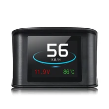 Car Navegação GPS OBD2 Cabeça Up Display HUD Projetor Display Digital Velocímetro Do Carro Medidor de Temperatura Temperatura Da Água