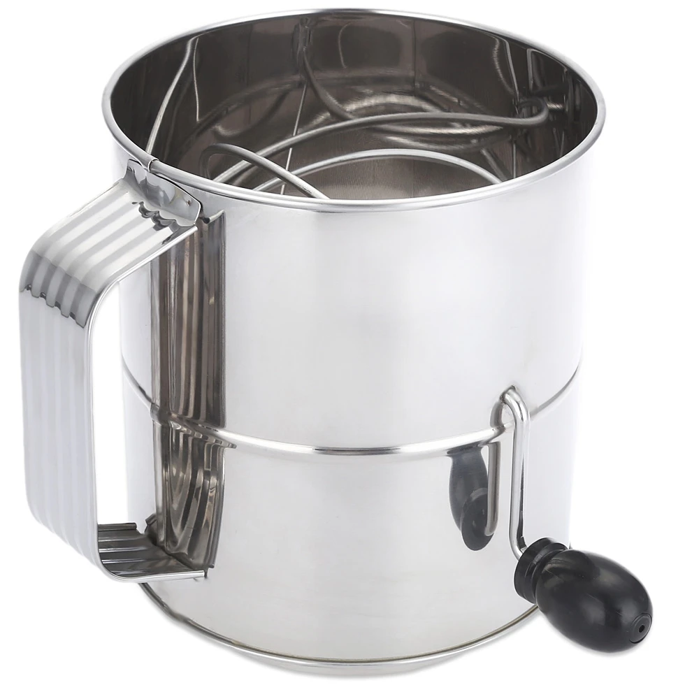 

Stainless Steel Sieve Cup, Powder Flour Mesh Colander, Household DIY Baking Gadget Kit, Bakery Kitchen Cake Cookie Pastry Tool .
