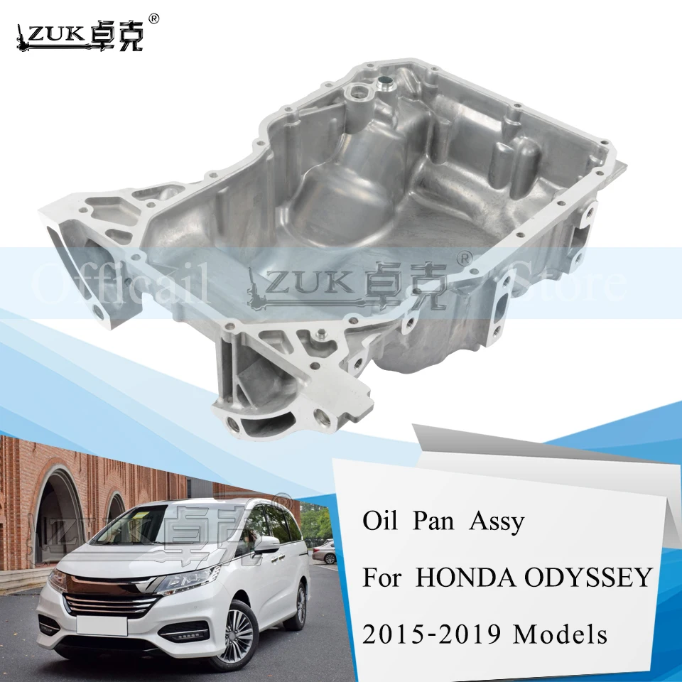 

ZUK Aluminium Alloy Engine Oil Pan For HONDA ODYSSEY RC3 2015 2016 2017 2018 2019 For Elysion RR8 2016 2017 2018 11200-5X6-J00