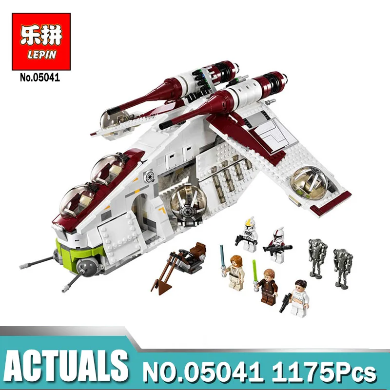 

Star Toy Wars 05041 Compatible legoinglys 75021 Republic Gunship Set for children Educational Blocks gift for boy
