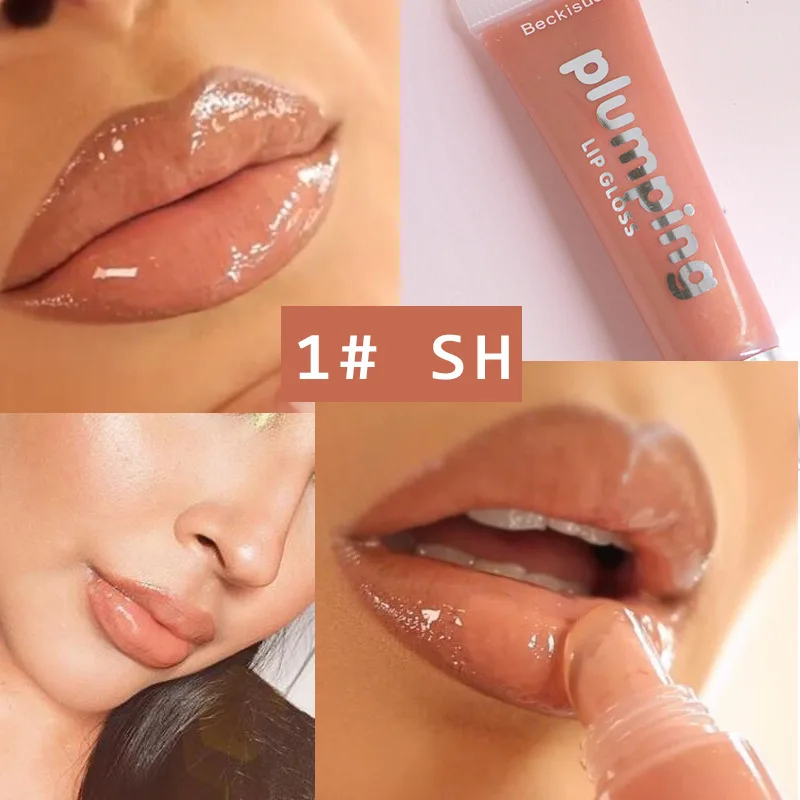 

Beckisue Clear Lip Gloss Tube Enhancement Liquid Crystal Jelly Lip Gloss Moisturizing Shiny Lip Gloss Cosmetics Make Up TSLM1
