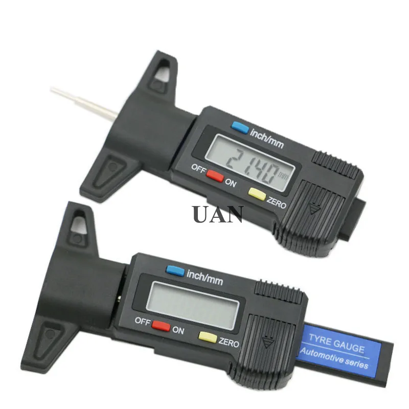 0 25.4mm LCD Digital Car Truck Tire Gauge Metric/inch Digital Tread