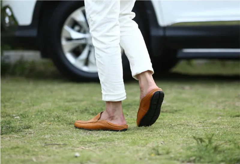 Meil 2018 ручной работы Для мужчин S Лоферы Разделение кожаные туфли Мужские туфли для вождения дышащая Повседневное Для мужчин S Мокасины Zapatos
