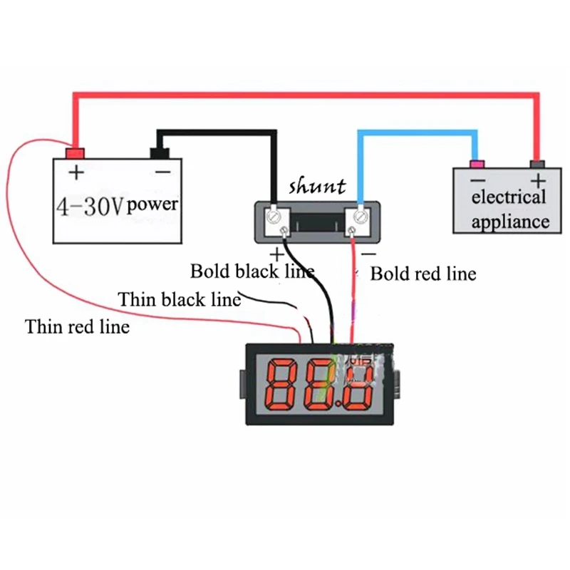 DC 50A/75mv Текущий Измерьте шунта Резисторы для цифровых DC Амперметр бесплатная доставка