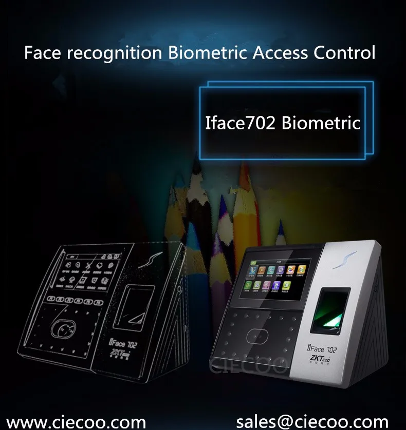 ZKsoftware IFACE 702 биометрический считыватель лиц и отпечатков пальцев посещаемость