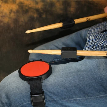 

MoonEmbassy 9.5cm Dumb Drum Silent Leg Drum Practice Pad include Drumstick Additional Weight for Drummer Accessories