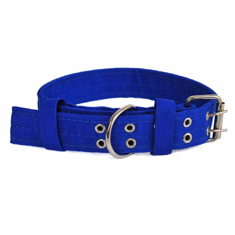 SYDZSW Large Dog Collar Nylon Double Buckle Four Layer Thicken Pet Collar for Labrador Golden Retriever Durable Big Dog Products5