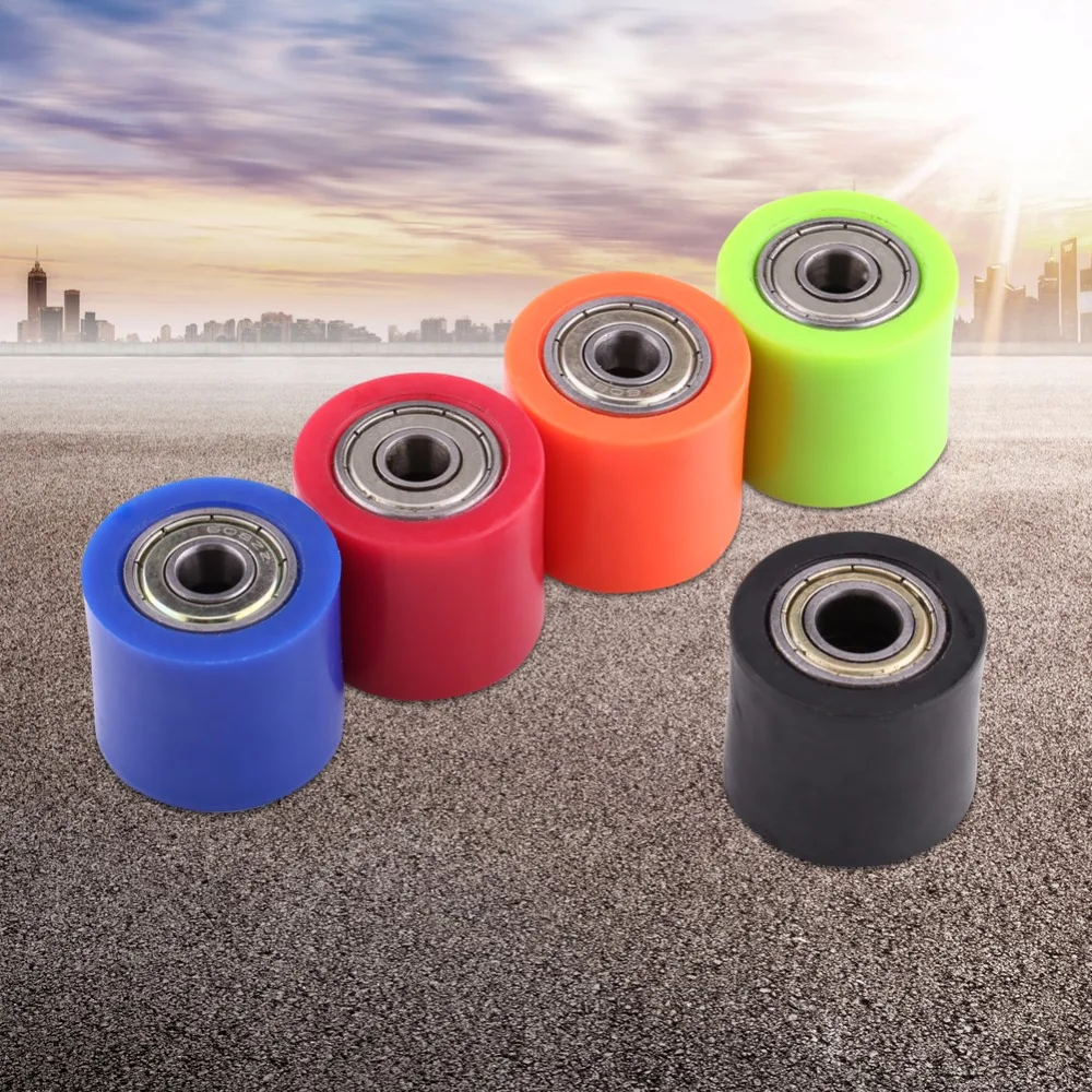 

8mm Drive Chain Pulley Roller Slider Tensioner Wheel Guide For Street Bike Motorcycle ATV Guide Pulley Pulley Slider 4 colors