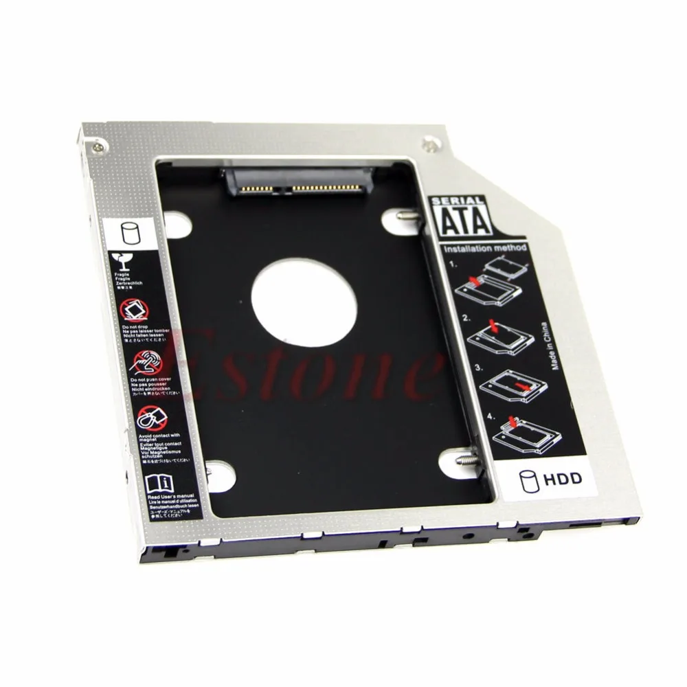 Универсальный мм 2,5 мм 9,5 "SATA 2nd HDD Жесткий Драйвер Caddy для CD DVD Оптический Bay ew Новый Прямая доставка-PC друг