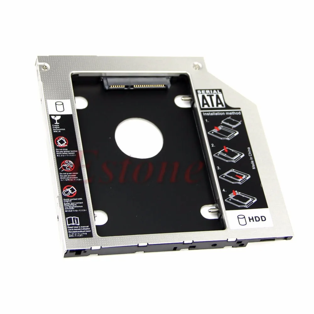 

Universal 9.5mm 2.5" SATA 2nd HDD Hard Driver Caddy For CD DVD Optical Bay ew New Drop shipping-PC Friend