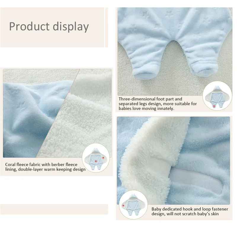 Весенне-осенний стильный флисовый хлопковый спальный конверт для малышей спальный мешок детская прогулочная коляска Пеленальное Одеяло 4 цвета