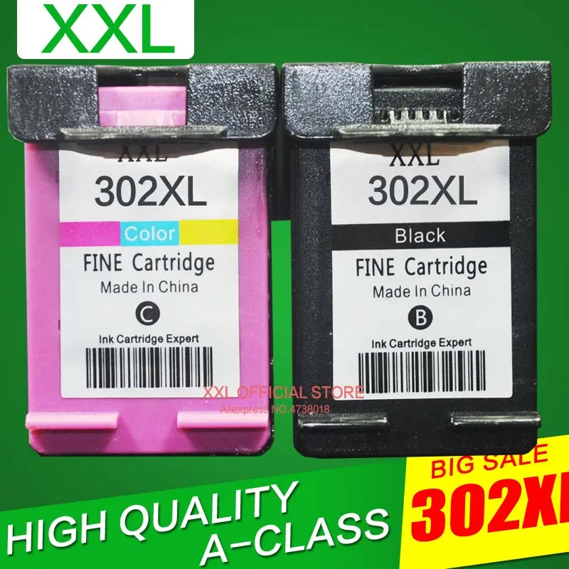 ForHP452345244525ENVYPrinterEuropeInkCartridge302XLBlack