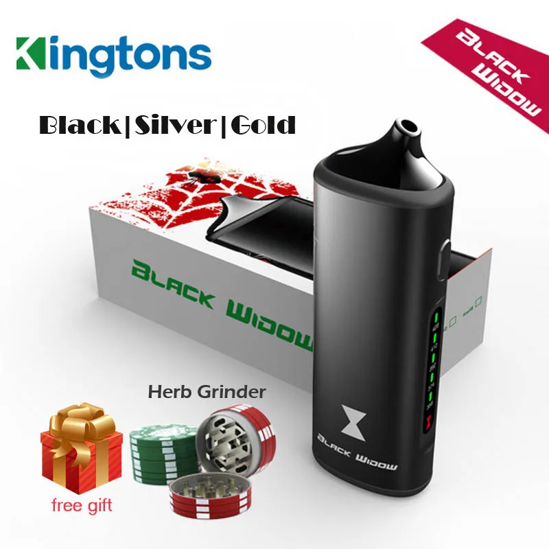 

Portable Dry Vaporizer Hookah Black Widow 2200mAh Dry Herb Vaporizer Electronic Vaporizers 2in1 Vapor Max Herb Pen