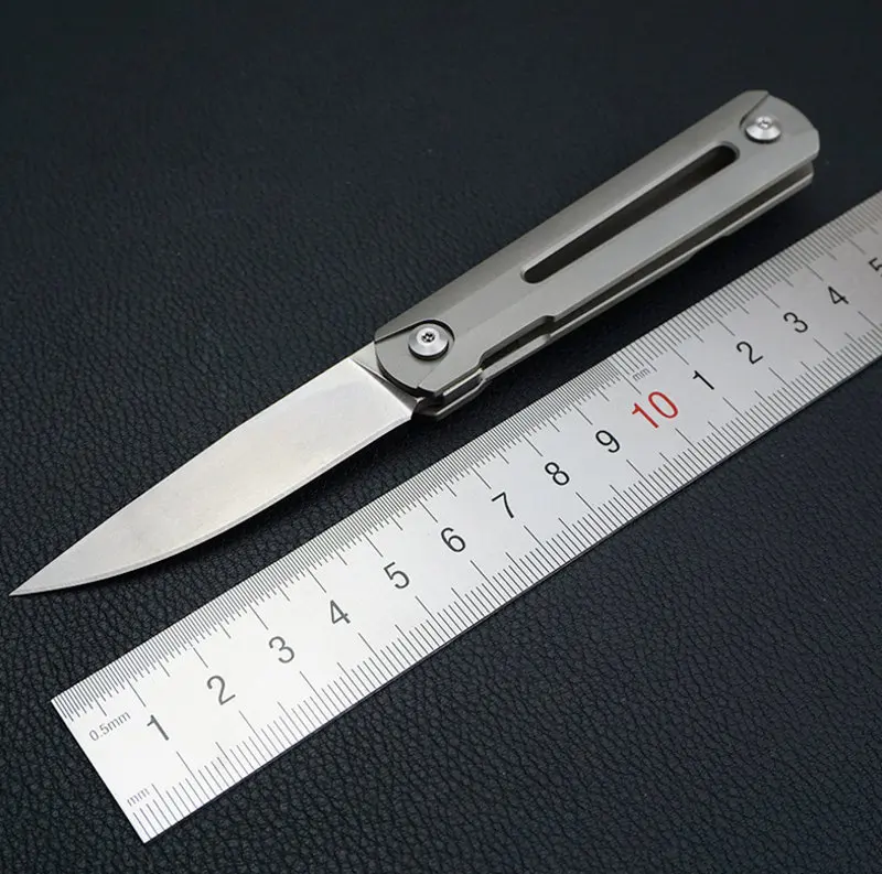 Trskt Zebra MS2 Флиппер складной нож шариковый подшипник, s35vn лезвие, Tc4 титановая ручка походные ножи для выживания Открытый EDC инструмент
