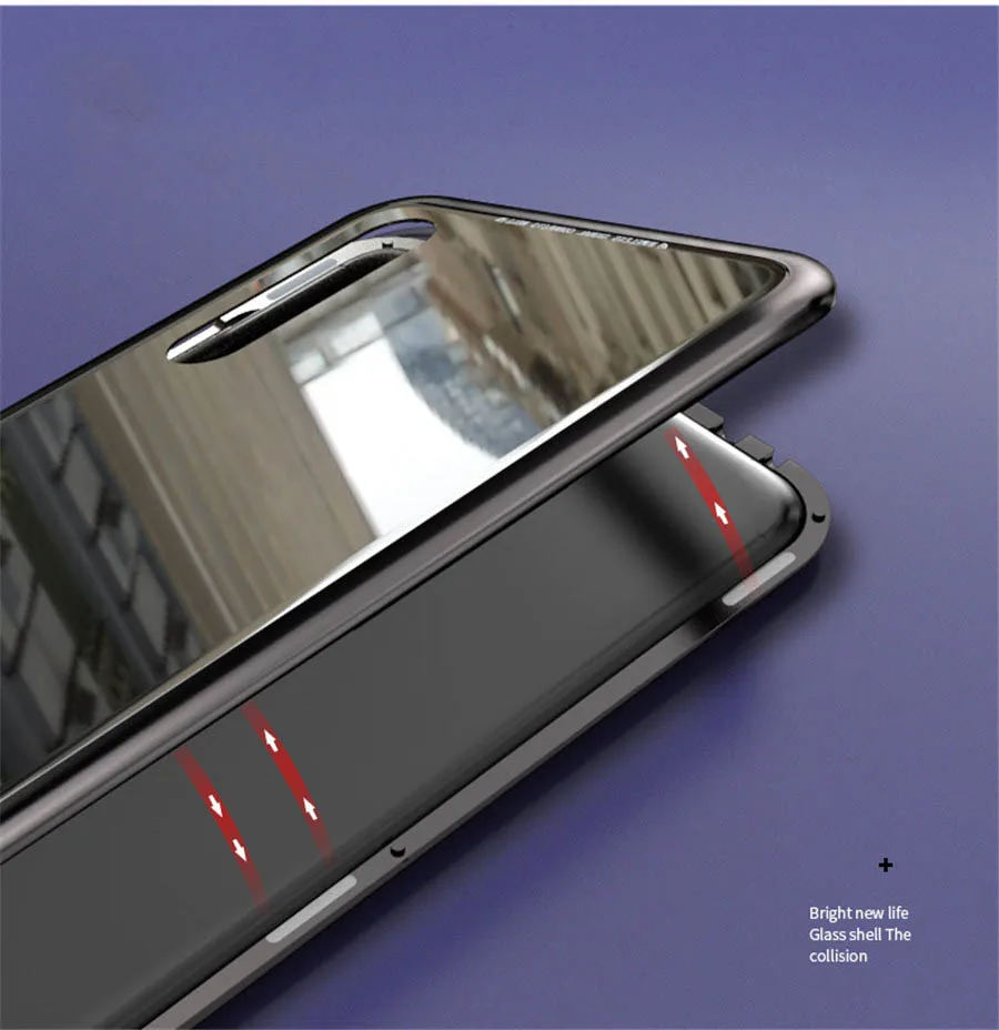 huawei P20 metal magnetic glass back cover (8)